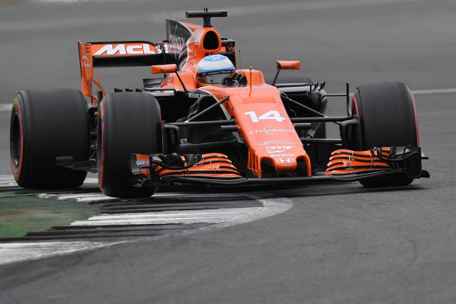 Alonso in action at the 2017 British Grand Prix for McLaren. The Spaniard -- a popular figure in Formula One -- has endured a torrid few seasons.