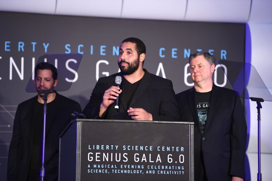 Urschel on stage during Genius Gala 6.0 at Liberty Science Center in Jersey City, New Jersey.
