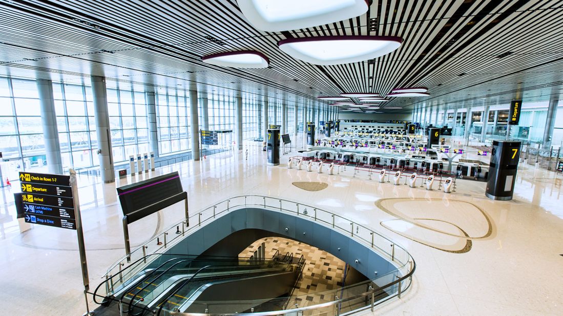 Singapore's Changi airport has a new Terminal 4 inspired by rainforests