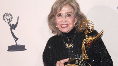 June Foray, at the Emmy Awards ceremony in 2013.