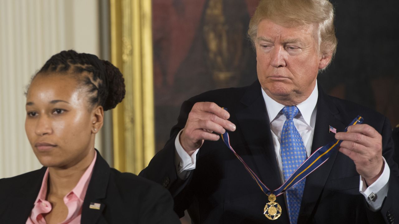 Trump presents Medal of Valor to US Capitol Police Officer Crystal Griner
