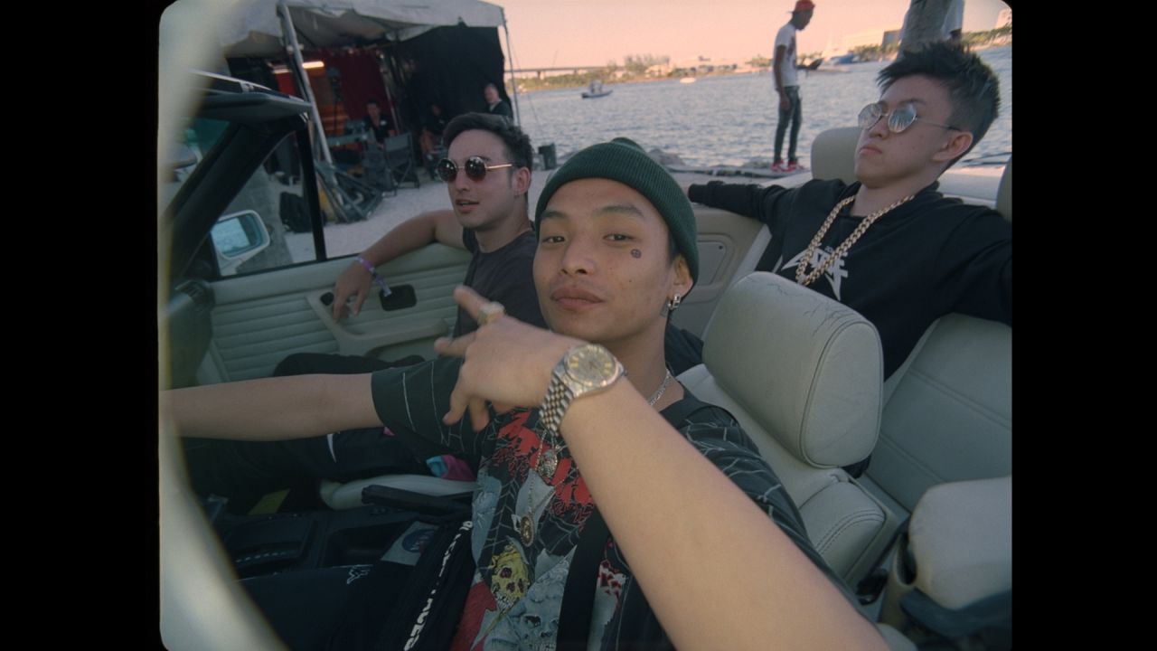 (Left to right) Joji, Keith Ape and Rich Chigga 