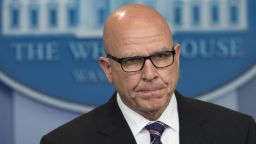 US National Security Adviser H. R. McMaster speaks during a briefing in the Brady Press Briefing Room of the White House in Washington, DC, May 16, 2017.
McMaster on Tuesday denied that US President Donald Trump had caused a "lapse in national security" following reports he disclosed highly-classified information about the Islamic State group to Russian officials. / AFP PHOTO / SAUL LOEB        (Photo credit should read SAUL LOEB/AFP/Getty Images)