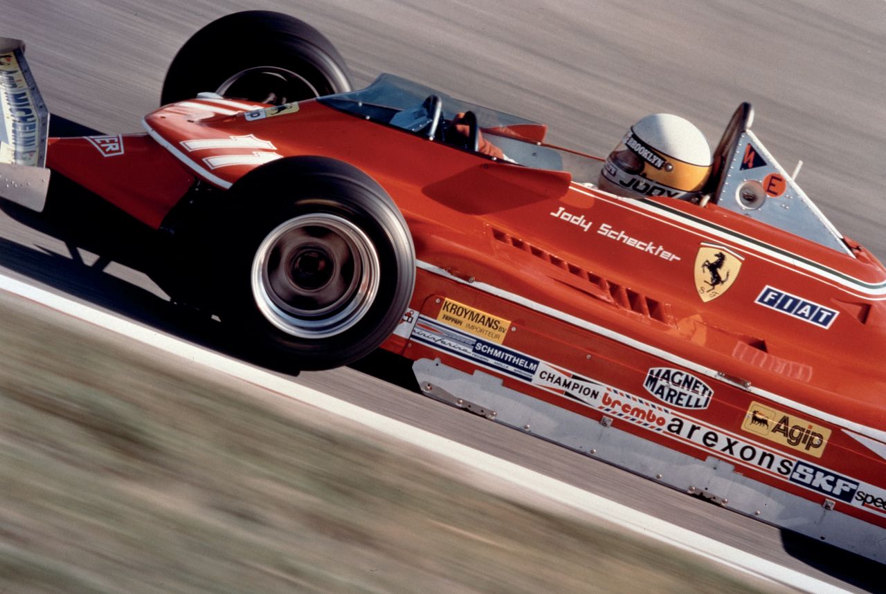 By the 1970s, Ferrari's F1 cars were capable of over 500bhp. South African driver Jody Scheckter, pictured, won the 1979 World Championship.