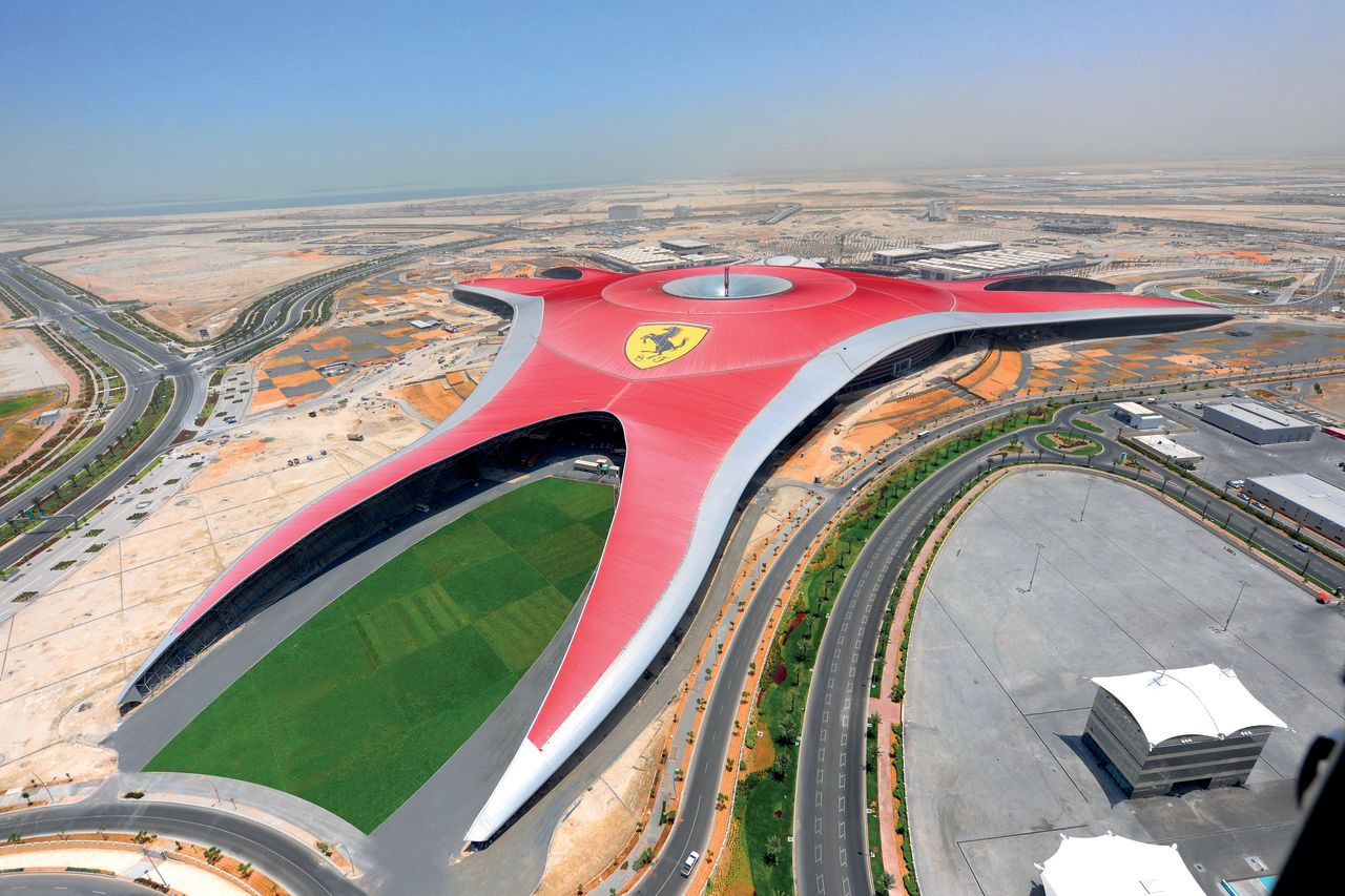 An expansive Ferrari-branded amusement park, home to the world's fastest roller coaster, opened its doors in 2010.