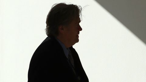 Steve Bannon follows President Trump into the Oval Office after arriving back at the White House, on February 24, 2017 in Washington, D.C. (Photo by Mark Wilson/Getty Images)