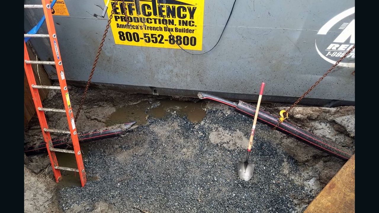 A damaged underground transmission line caused the power outage on Hatteras and Ocracoke islands.