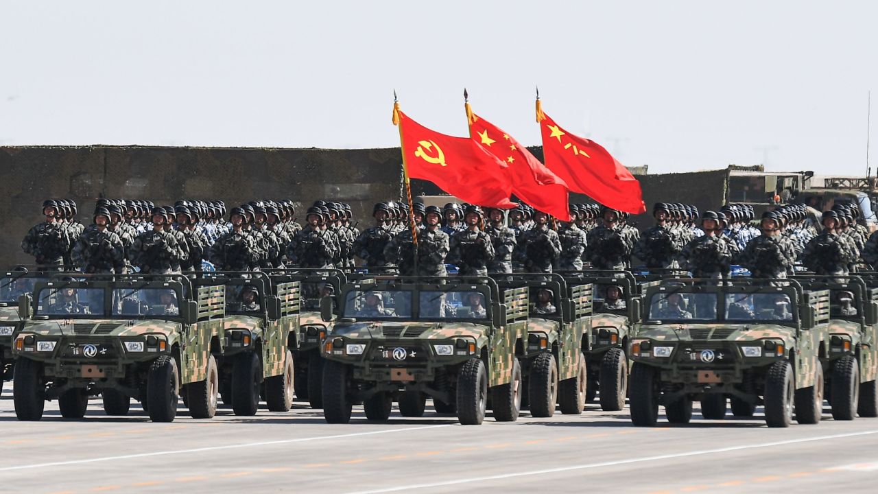 The parade marked the 90th anniversary of the People's Liberation Army. 