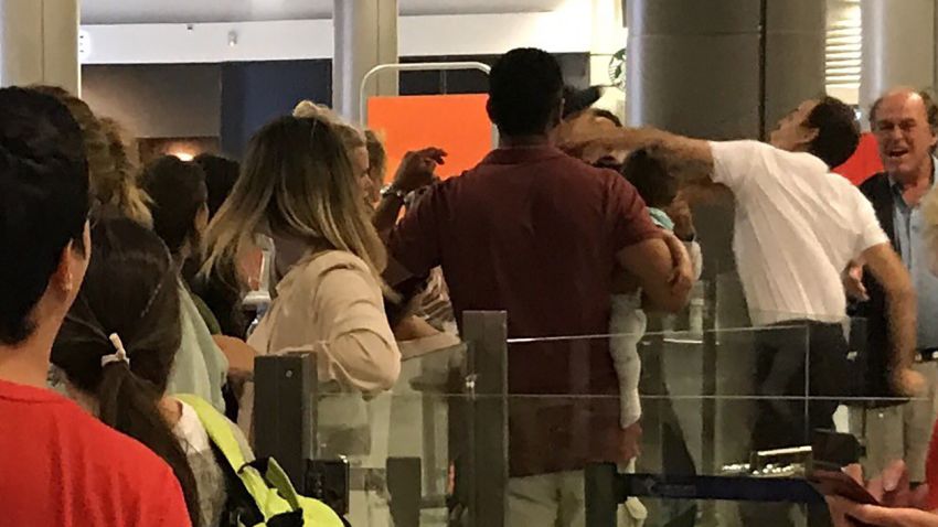 An EasyJet passenger was punched by a member of the ground staff at Nice airport in France on Saturday, July 29.