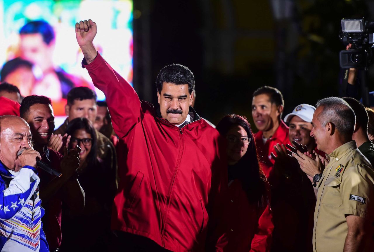 Maduro celebrates the results of a national vote on Sunday, July 30. His opponents boycotted the election and demonstrated against it for weeks, saying he orchestrated it to get around the existing National Assembly, which the opposition has controlled since 2015. Maduro has argued that the Constituent Assembly will help bring peace to a polarized country, with all branches of the government falling under the political movement founded by his late mentor and predecessor, Hugo Chavez.