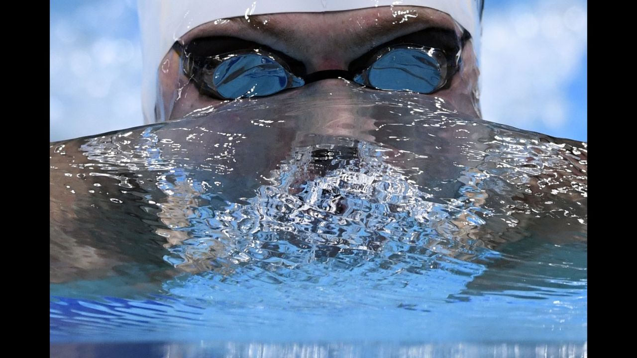 American swimmer Kevin Cordes competes in the 200-meter breaststroke during the FINA World Championships on Thursday, July 27.