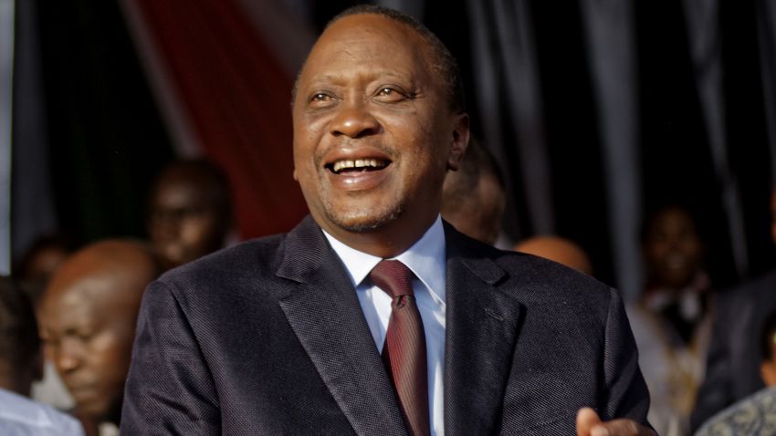 Kenya's President Uhuru Kenyatta attends an evangelical pre-election prayer rally for peace in Nairobi, Kenya Sunday, July 30, 2017. Kenyans are due to go to the polls on Aug. 8. to vote in presidential elections after a tightly-fought race between incumbent President Uhuru Kenyatta and main opposition leader Raila Odinga. (AP Photo/Ben Curtis)