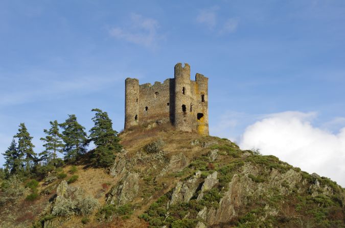<strong>Abandoned castles --  Château d'Alleuze, Cantal, Auvergne, France:</strong> This French chateau was occupied by English-sympathizing Bernard de Garlan for seven years during the Hundred Years War. De Garlan wreaked havoc on the locals -- who, in revenge, later burnt down the castle in 1405. However it was rebuilt, before falling into ruin later on.