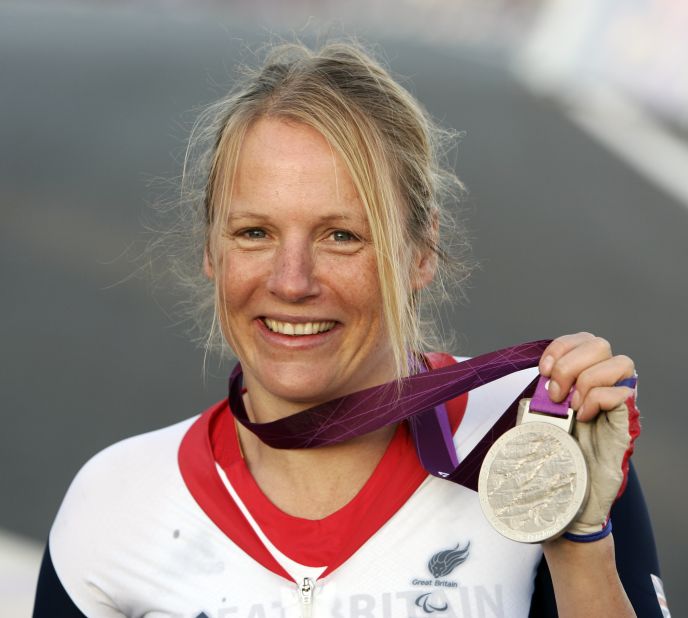 Darke, now 46, was paralyzed from the chest down in a climbing accident when she was 21. She went on to win a silver medal in handcycling at the London 2012 Paralympics.