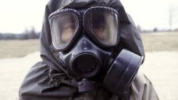 Live sarin and VK nerve agent training in chemical warfare defense. --- Photo by Leif Skoogfors/Corbis | Location: Fort Leonard Wood, Missouri, United States. (Photo by Leif Skoogfors/Corbis via Getty Images)