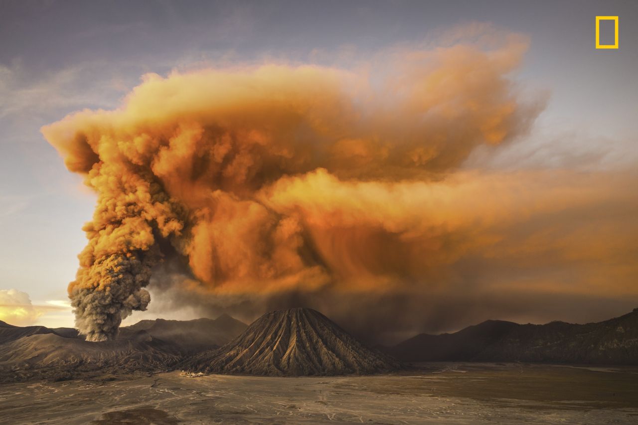 <strong>Nature Honorable Mention 3 -- "Mt. Bromo ": </strong>The third honorable mention in the nature category of the <a href="http://travel.nationalgeographic.com/photographer-of-the-year-2017/" target="_blank" target="_blank">2017 National Geographic Travel Photographer of the Year Contest </a>is <a href="http://yourshot.nationalgeographic.com/profile/1254317/" target="_blank" target="_blank">Reynold Riksa Dewantara</a>. "Mount Bromo volcano is a small, but active volcanic cinder cone on Java, Indonesia," says the photographer of this image. "Early 2016, I happened to be in Mt. Bromo during the increase of seismic activity [that] triggered the alert status to the second highest."