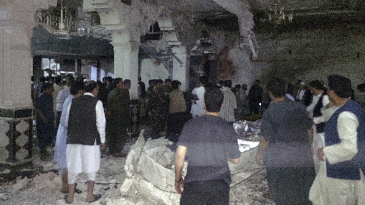 Suicide bombers killed and injured dozens Tuesday night at a Shiite mosque in Herat, Afghanistan. 