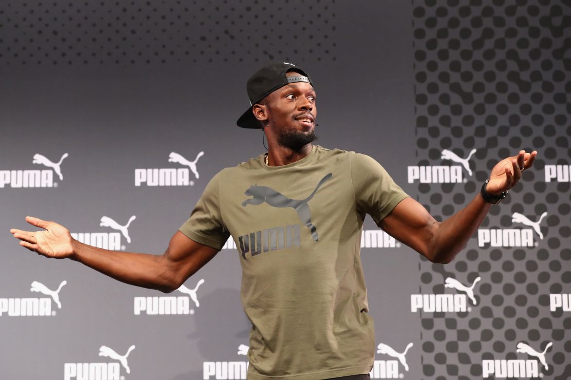 Bolt was in good spirits at his press conference ahead of the 2017 World Athletics Championships