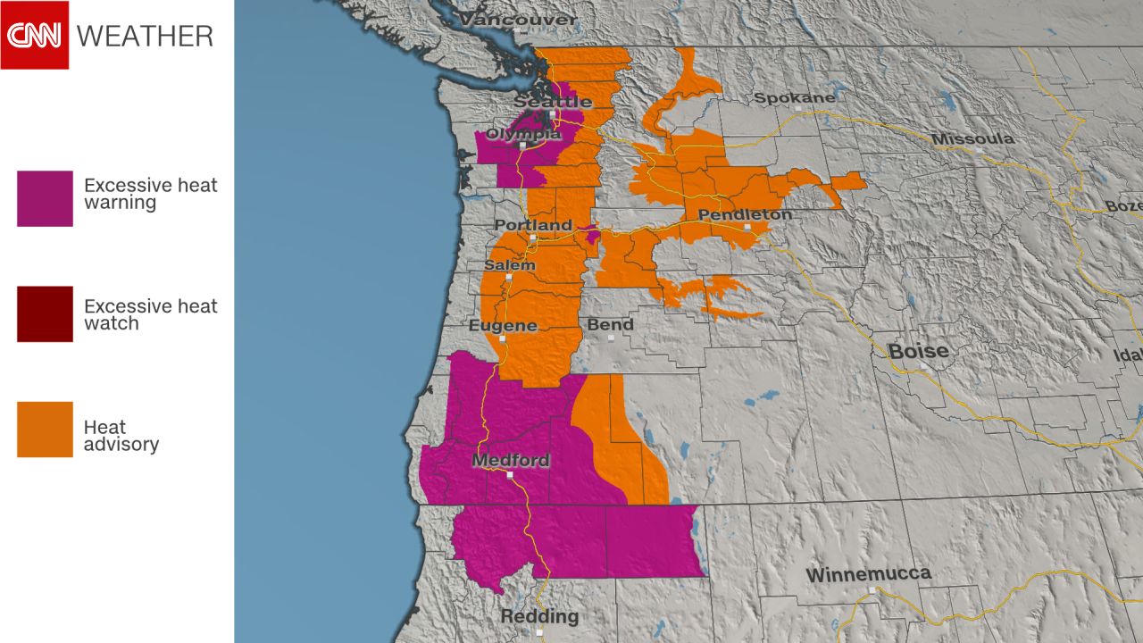 weather northwest heat warnings