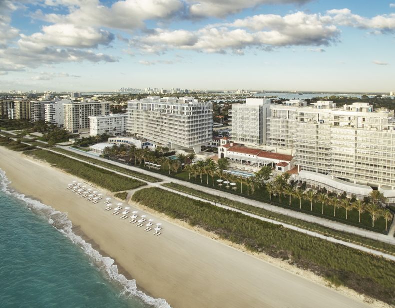 <strong>Miami's poshest address?</strong> The Four Seasons Hotel at The Surf Club sits on 900 feet of pristine Atlantic beachfront in the Surfside enclave of North Beach in Miami.