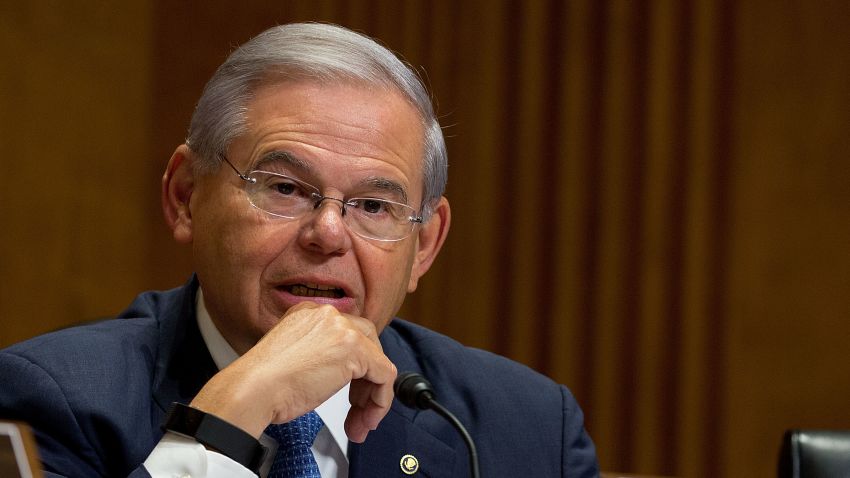 WASHINGTON, DC - JULY 20: Senator Bob Menendez at Capitol Hill on July 20, 2017 in Washington, DC.  (Photo by Tasos Katopodis/Getty Images for Kelly Craft)