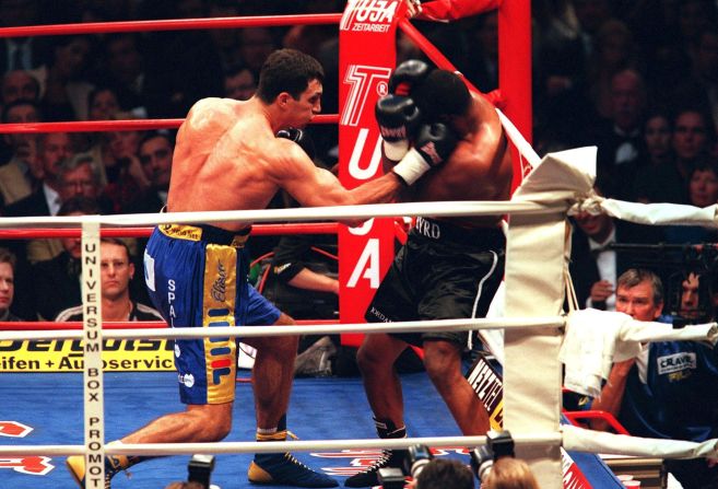 Klitschko won his first heavyweight title in 2000 -- claiming the WBO belt after defeating America's Chris Byrd.