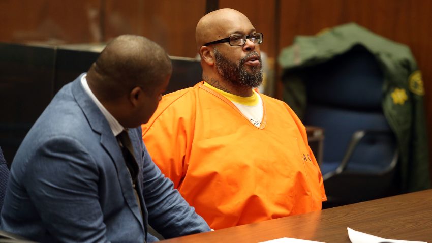 Marion "Suge" Knight (R) and his attorney Thaddeus Culpepper appear in court for a pretrial hearing at the Clara Shortridge Foltz Criminal Justice Center on February 26, 2016 in Los Angeles, California.  Knight is charged with murder and attempted murder after a hit-and-run incident following an argument in a Compton parking lot January 29, 2015.  (Photo by Frederick M. Brown/Getty Images)