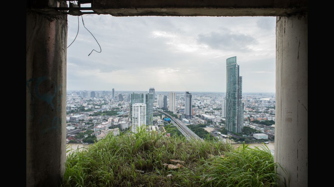 Upper floors offer stunning views of Bangkok's Sathon district.