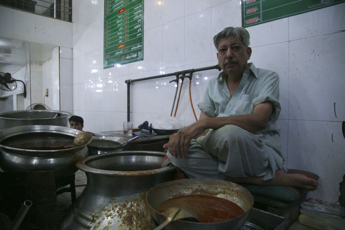 Gul Ahmed Ali has been dishing out food since childhood. He's a symbol of the city's obsession with food. 