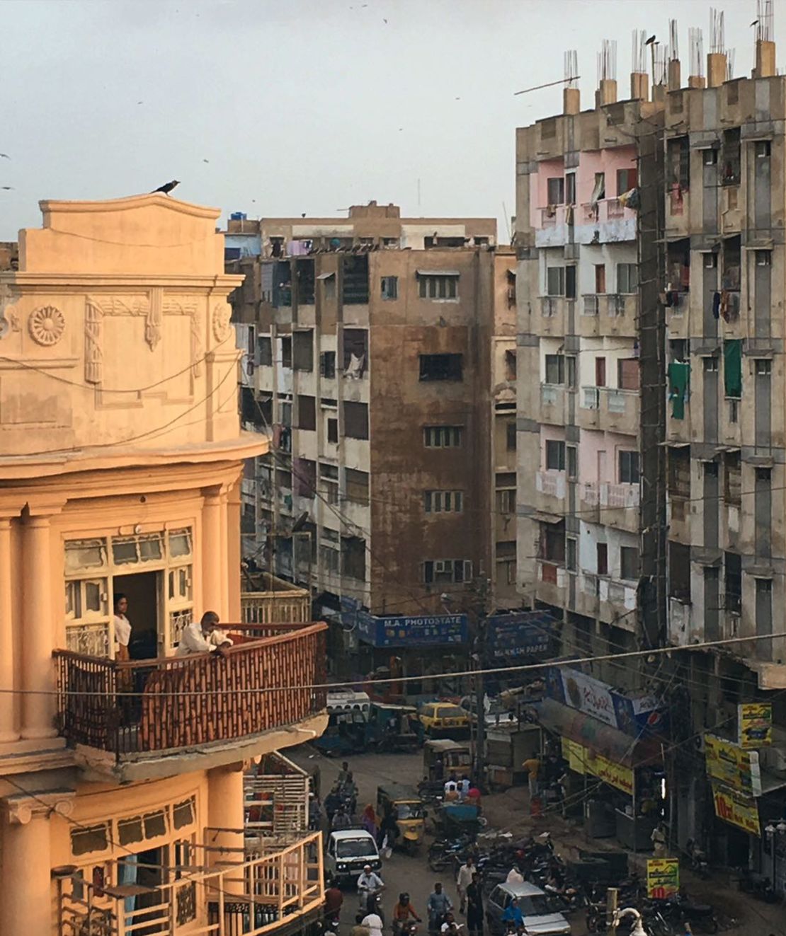 Karachi, the most populous city in Pakistan, is where old meets new with crumbling colonial buildings facing modern concrete office blocks.