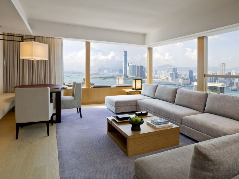 <strong>The Upper House: </strong>This zen hotel is more about understated luxury than over-the-top decor. Ultra-VIPs tend to settle down in one of two massive penthouses -- awash in warm wood paneling and relaxing lavender accents.