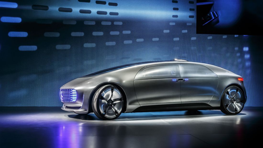 World premiere of the Mercedes-Benz F 015 Luxury in Motion at the CES. 