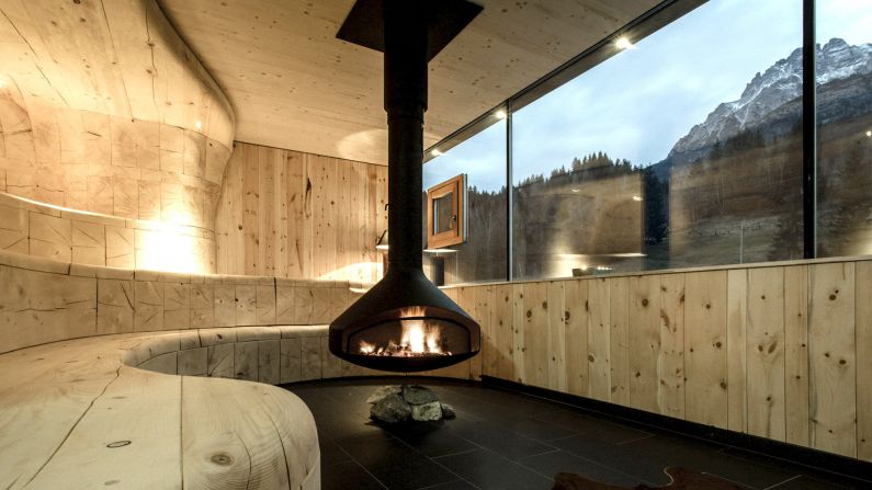 <strong>Mama Thresl, Leogang, Austria: </strong>The Finnish-style sauna in this secluded alpine lodge lets you soak in tranquil views over the Kitzbühel Alps as you sweat out your stresses.<br />