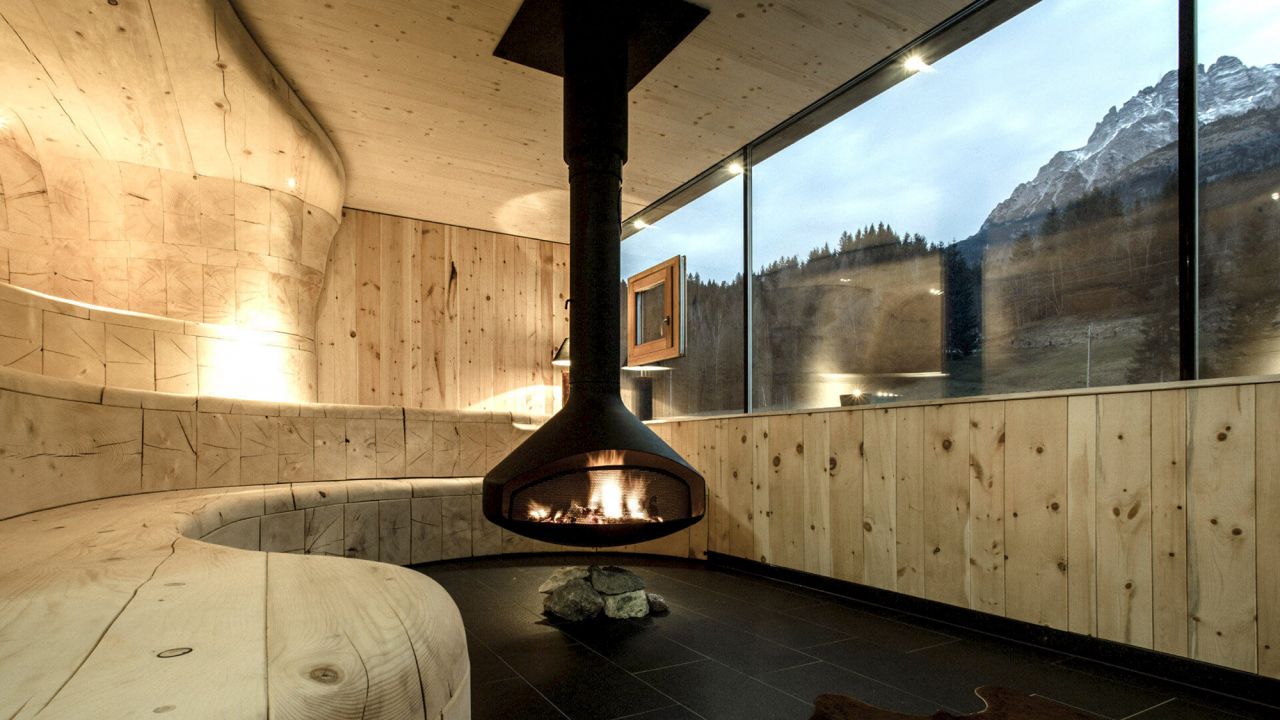 <strong>Mama Thresl, Leogang, Austria: </strong>The Finnish-style sauna in this secluded alpine lodge lets you soak in tranquil views over the Kitzbühel Alps as you sweat out your stresses.<br />