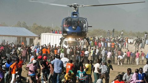 Helicopter travel has become the perferred choice for politicians chasing votes in Kenya.