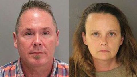 Authorities allege couple exchanged text messages.