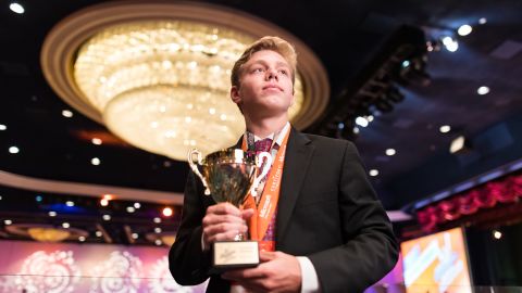 John Dumoulin, a 17-year-old high school student, was crowned Microsoft Excel 2016 world champion.