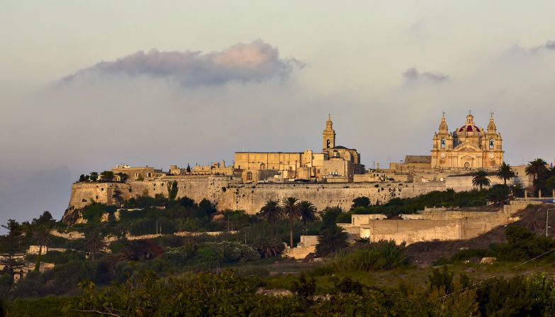 <strong>Mdina, Malta: </strong>The fortified former capital of this Mediterranean island is a car-free haven for strolling. Monasteries, churches, convents and palaces dot the craggy hillsides.