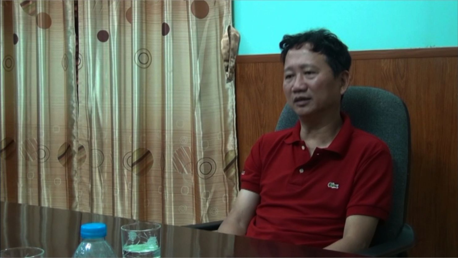 Vietnamese asylum seeker Trinh Xuan Thanh as he appeared on state media Thursday following his return to Hanoi