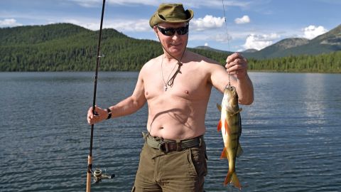 Putin fishes this week during his Siberian vacation. 