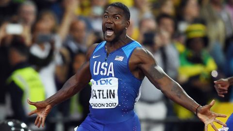 Gatlin was the surprise victor at the World Athletics Championships in London in August.