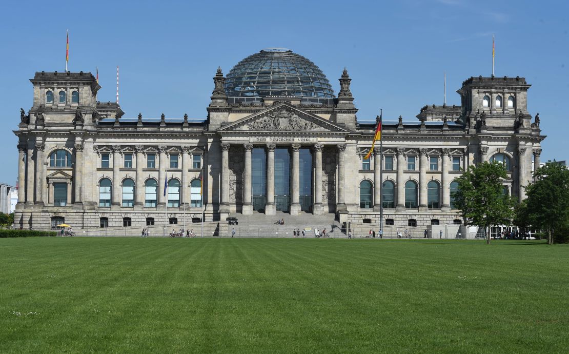 The Reichstag building in Berlin houses the Bundestag, Germany's federal parliament