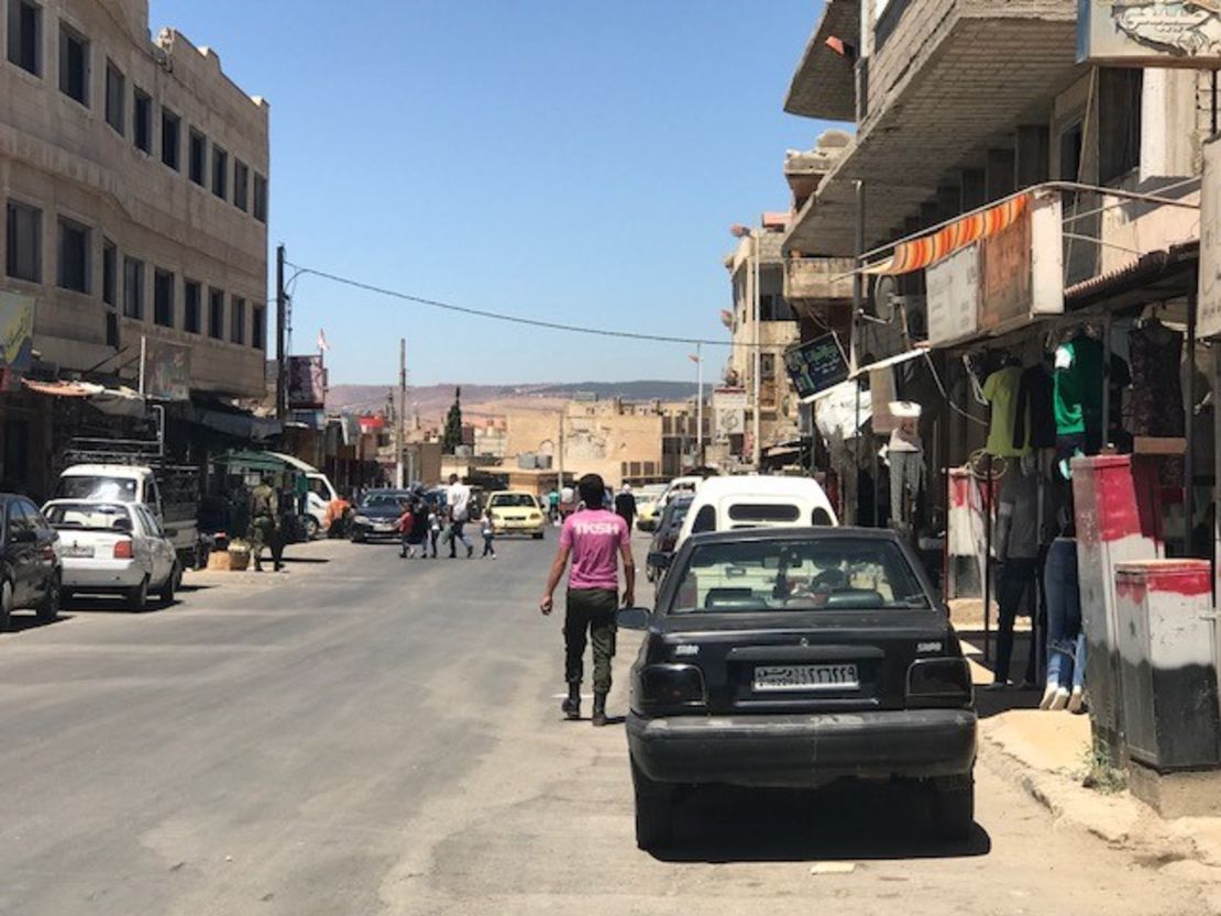 Many more people are coming out in regime-held areas and more shops are open.