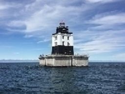 The Poe Reef lighthouse in Cheboygan, Michigan, had a high bid of $10,000 Tuesday.