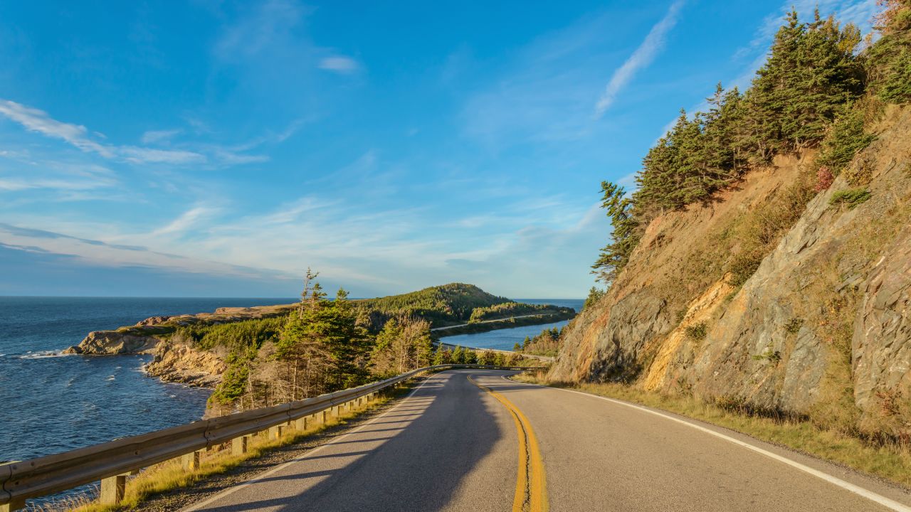 <strong>22. Drive a magnificent coastline</strong>. Finding a stretch of shoreline to drive isn't too hard. Nova Scotia's Cabot Trail is one life-affirming route. <em>Photo from Shutterstock</em>