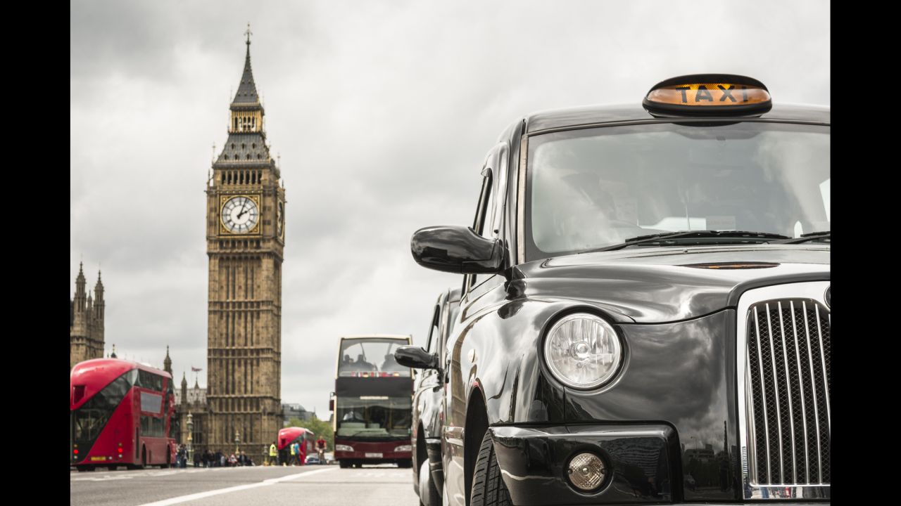 <strong>23. Hail a New York taxi or a London cab. </strong>Shelling out £80 for a ride from Heathrow to central London may not seem logical. Take the ride anyway. <em>Photo from Shutterstock</em>