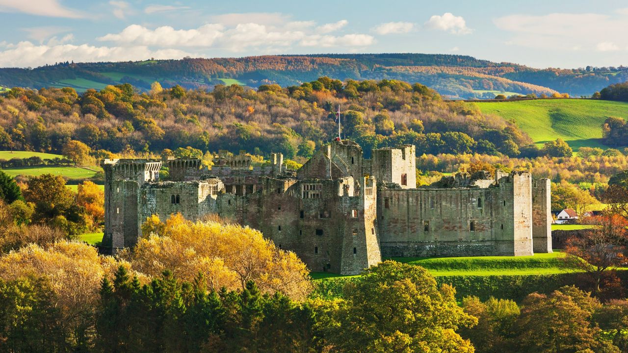 <strong>27. Enter a real castle. </strong>Wales's imposing Raglan Castle fits the bill with its steep stone walls and towers. <em>Photo from Shutterstock</em>