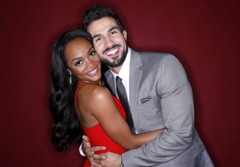 Rachel Lindsay was cast as the first black "Bachelorette" during season 13 and her suitors were diverse in both age and race. She selected Bryan Abasolo in August 2017 and the couple are engaged.