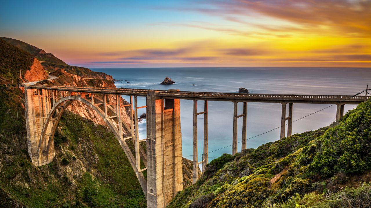 Few roads are as spectacular as California's Pacific Coast Highway at Big Sur.