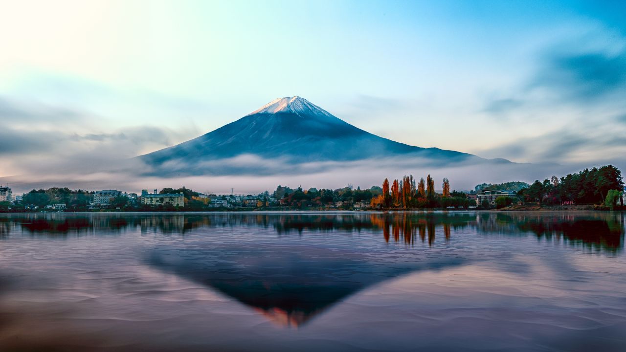 Japan's Mount Fuji is a great place to start your climb-a-mountain assignment.